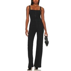 Paige 'Leenah' Black Chambray Jumpsuit Size 6